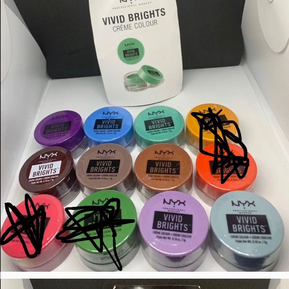 NYX vivid brights eyeshadow